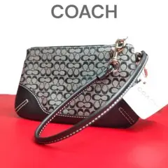 【未使用級】コーチ ポーチ アクセサリーポーチ ミニバッグ 2way ブラック