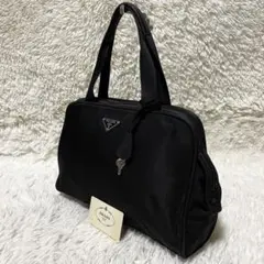 【超極美品】PRADA プラダ　ハンドバッグ　ミニボストン　ナイロン　ブラック