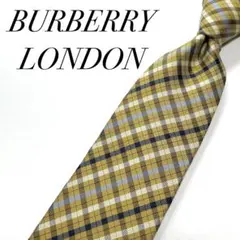 3114✨極美品✨バーバリーロンドン ネクタイ チェック