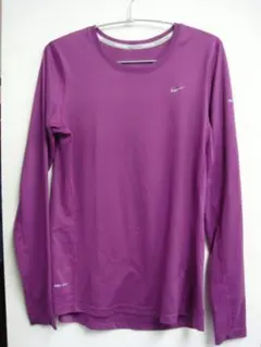 NIKE ナイキ ランニングウェア 長袖 ドライフィット 紫 レディース/中古