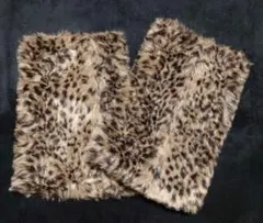 レッグウォーマー(ファー)　ヒョウ柄　レオパード