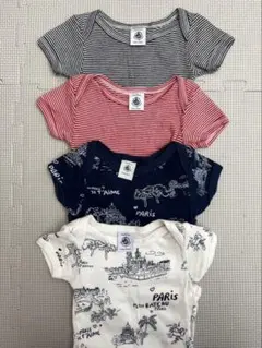 PETIT BATEAU 半袖ボディ肌着4点セット 6m