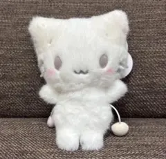 しろふわ雲でおひるね　マスコットホルダー　マシュマロみたいなふわふわにゃんこのサムネイル
