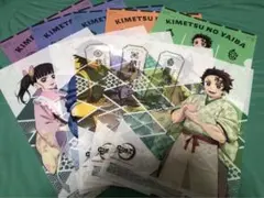 鬼滅の刃 A4クリアファイル全5種 クリアポスター全5種 セブン コンプリート