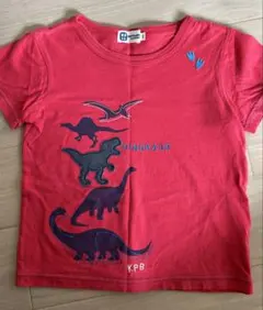 KP Boy 恐竜プリント Tシャツ 100cm 赤のサムネイル