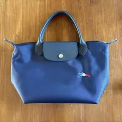 ロンシャン　longchamp ルプリアージュ S ネイビー　トリコロール