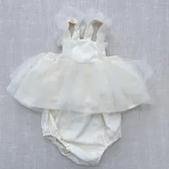 cottoli バースデイ　チュールワンピース　ブルマ付き　80cm