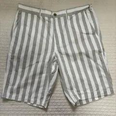 メンズ ストライプハーフパンツ GU Lのサムネイル