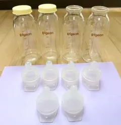 Pigeon 哺乳瓶 4本と乳首 6個セット