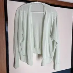 UNIQLO ライトVネックカーディガン ライトグリーン 3XLサイズ
