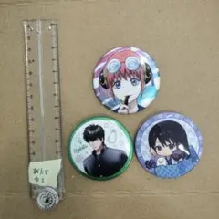 銀八先生　缶バッジ3個セット　桂　土方　神楽