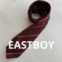 EAST BOY イーストボーイ バーガンディ ストライプ ネクタイ