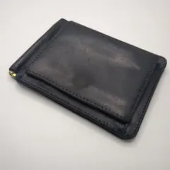 GLENROYAL マネークリップ 黒 ブライドルレザー 純正クリーム付 - メルカリ