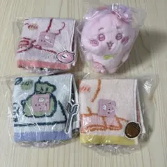 ちいかわ さくらいろマスコット ハンカチ　まとめ　セット