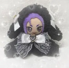 ちびぐるみ ぬい服 11cm 着ぐるみ ねこ 豹柄青(内耳 黒) しっぽ付