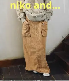 るい様専用[モードノームコア]アウトポケットコーディロイナロースカート キャメル