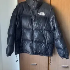 THE NORTH FACE700 ダウンジャケット ブラック　ヌプシ　補修あり