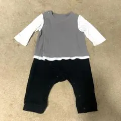 ベルメゾン レイヤードカバーオール 70 ロンパース ベビー服 かわいい