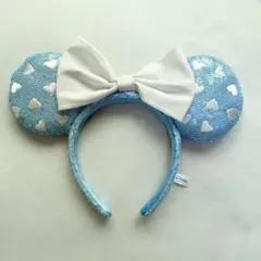 【ディズニー】 カチューシャ スパンコール 水色