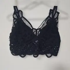 Sexy✨レース ビスチェ ブラック(M)