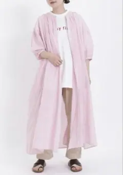 新品未使用　sm2 インドボイルパフスリーブギャザーワンピース