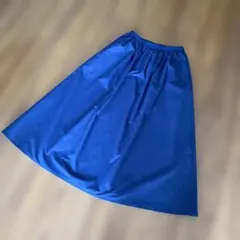 ユニクロ　UNIQLO 紺　ロングスカート M ネイビー　ウエストゴム