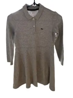 LACOSTE グレー ポロワンピース 128cm