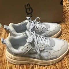 【美品】 UGG ライトブルースニーカー 25.5cm 厚底スニーカー アグ