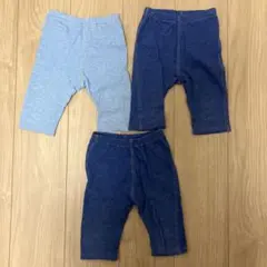 ユニクロ　レギンス　3枚セット　デニムライク