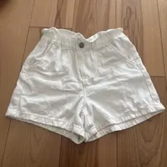 GU ホワイト ハーフパンツ 120