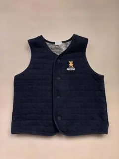 ミキハウス　ベビーベスト　80㎝　ネイビー