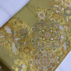 Y6783 金　鳳凰　袋帯 正絹 六通 訪問着 色無地　付下　豪華　結婚式