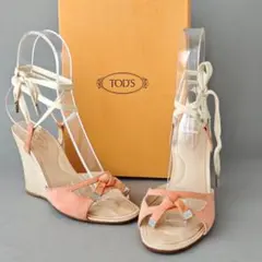 ✨ TOD'S/トッズ ウェッジソールサンダル 36.5 箱・未使用紐付きのサムネイル