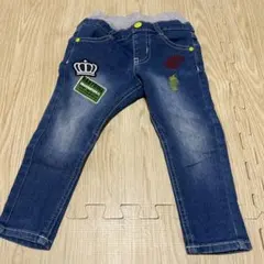 デニムパンツ 刺繍付き 100cm★baby doll★