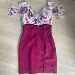 【即決価格！】 JEWELS 花柄切替ワンピース ドレス