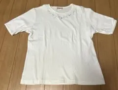 【値下げしました】McGREGOR★半袖 Tシャツ ホワイト 花柄刺繍 Lサイズのサムネイル