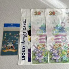 6.ディズニーリゾート小分け袋4枚入り　ショップ袋　ショッパー3枚