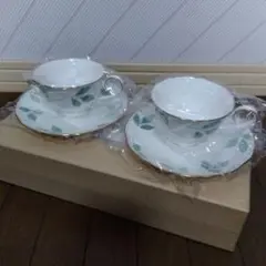 Noritake PARFLARE　ノリタケ　ティーカップ&ソーサー　ペアセット