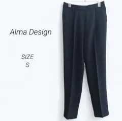 a4172▶未使用　アルマデザイン　スラックス【S】ブラック　オフィス　春秋