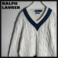RALPH LAUREN チルデンニット HAND KNIT ケーブル XL.