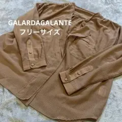 再値下げしましたGALARDAGALANTEシルク混ストライプシアーブラウス