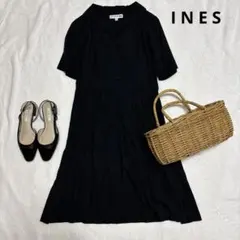 【ユニクロ】INES DE LA FRESSANGE ブラック シャツワンピ M