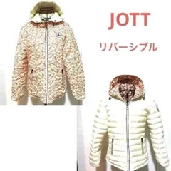 専用　美品　JOTT ジョット　リバーシブル　フード付ダウンジャケット　総花柄