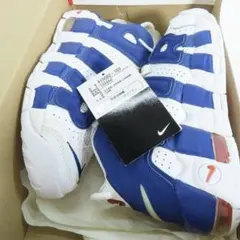 ナイキ エア モアアップテンポ ホワイト/ディープ ロイヤルブルー23cm