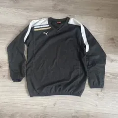 プーマ 黒150 トレーニングウェア長袖長ズボン上下