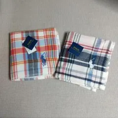 ラルフローレン①②☆タオルハンカチセット チェック