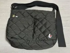 キルティングショルダーバッグ ブラック