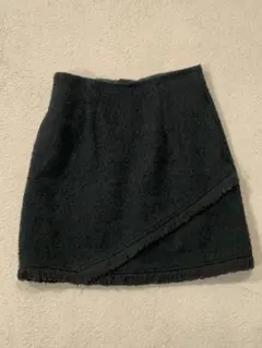 SLY フリンジ付き黒タイトスカートSサイズ