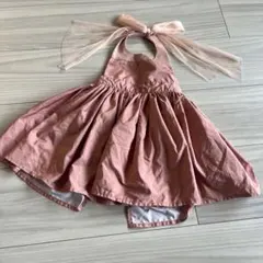 MARLMARLマールマール　エプロン　ピンク　80-90cm