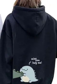 恐竜プリント Lサイズパーカー